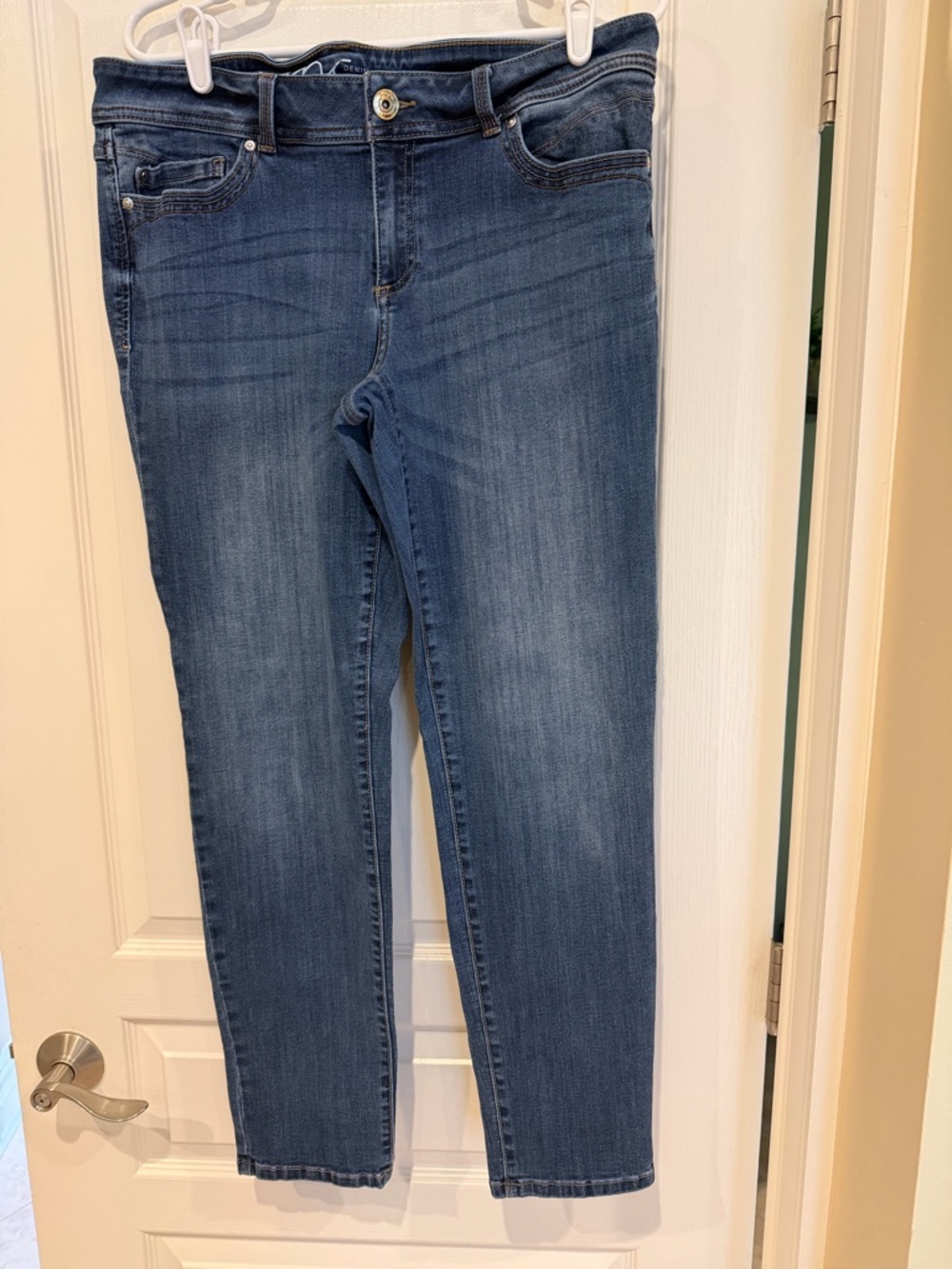 INC International Concepts Slim Stretch Skinny Jeans - Medium Blue Wash
